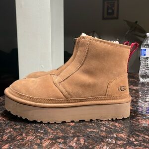 UGG Neumel Platform Zip Suede size 9W (reupload)